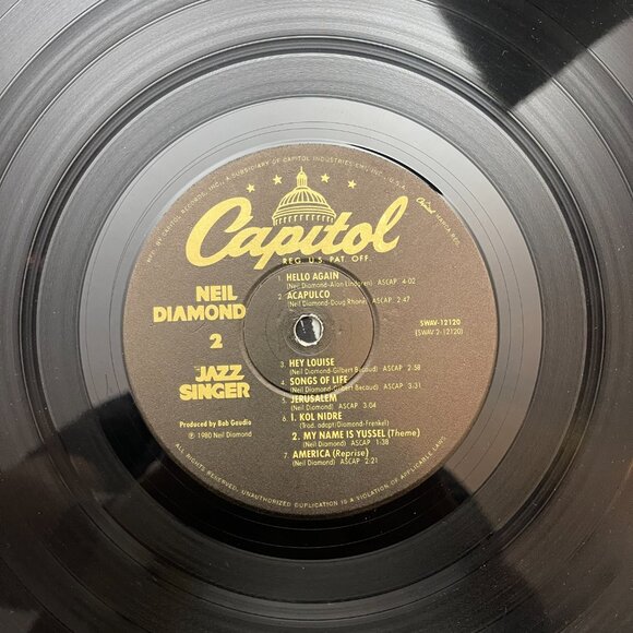 Neil Diamond The Jazz Singer Record LP Album 33 RPM Gatefold - Picture 6 of 9